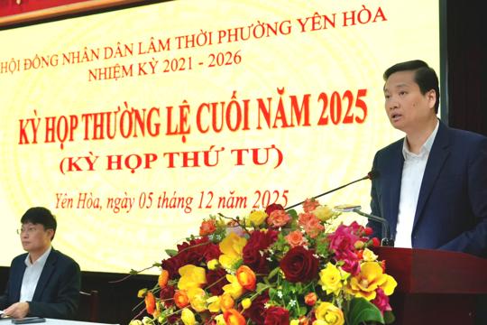 HĐND phường Yên Hòa hướng tới mô hình cơ quan dân cử hiện đại, thông minh
