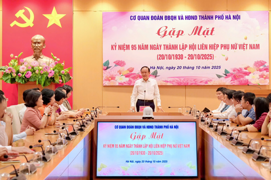 Cơ quan Đoàn ĐBQH và HĐND Thành phố: Kỷ niệm 95 năm ngày thành lập Hội Liên hiệp Phụ nữ Việt Nam (20/10/1930-20/10/2025) 