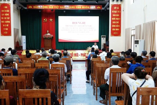 HĐND xã Hồng Sơn tiếp xúc cử tri chuyên đề về công tác giải phóng mặt bằng 