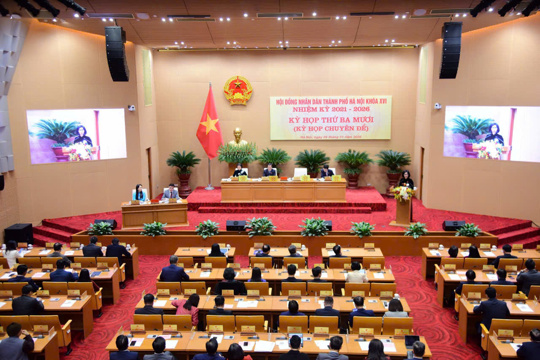 Kỳ họp thứ 30 HĐND Thành phố Hà Nội