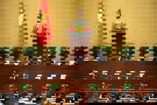 Quốc hội nghe báo cáo về tiếp thu, chỉnh lý dự thảo Luật Hoạt động giám sát của Quốc hội và HĐND (sửa đổi) 