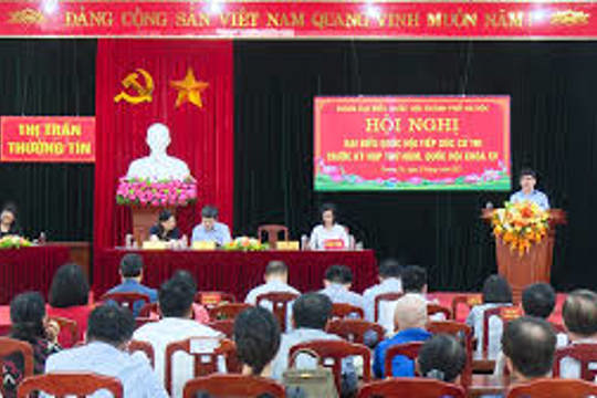 Thông báo:  Thay đổi địa điểm tiếp xúc cử tri của Đoàn đại biểu Quốc hội Thành phố tại Đơn vị số 7