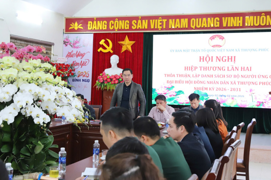 Xã Thượng Phúc triển khai nghiêm túc, đồng bộ công tác bầu cử 