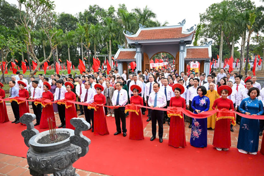 Khánh thành Khu lưu niệm Trưởng ban Thường trực Quốc hội Bùi Bằng Đoàn 