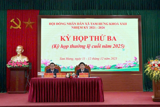 HĐND xã Tam Hưng: Nâng cao hiệu lực hoạt động vì quyền lợi của cử tri và Nhân dân