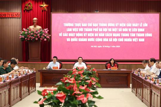 Bảo đảm an toàn, an ninh tuyệt đối cho Lễ kỷ niệm, diễu binh, diễu hành dịp 80 năm Quốc khánh 2/9 