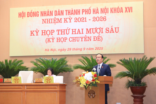 Bài phát biểu bế mạc kỳ họp thứ 26 HĐND thành phố Hà Nội