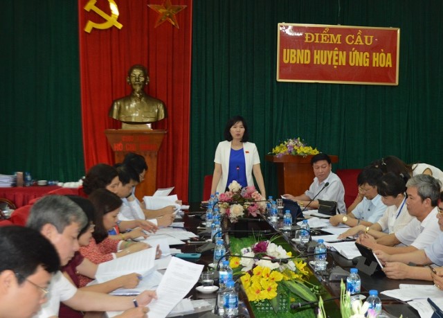 Giám sát kết quả giải quyết kiến nghị của cử tri, các quyết định giải quyết khiếu nại, thông báo kết luận tố cáo đã có hiệu lực trên địa bàn huyện Ứng Hòa