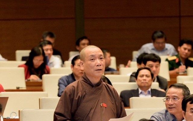 Đại biểu Hòa thượng Thích Bảo Nghiêm góp ý vào nguyên tắc, tiêu chí, thứ tự ưu tiên của nguồn dự phòng quốc gia