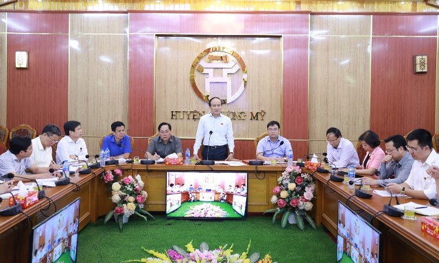 Đoàn giám sát số 1 của HĐND Thành phố giám sát tại huyện Chương Mỹ