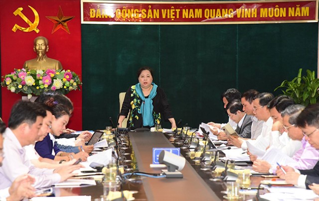 Chủ tịch Nguyễn Thị Bích Ngọc chủ trì họp Ban chỉ đạo Chương trình 04