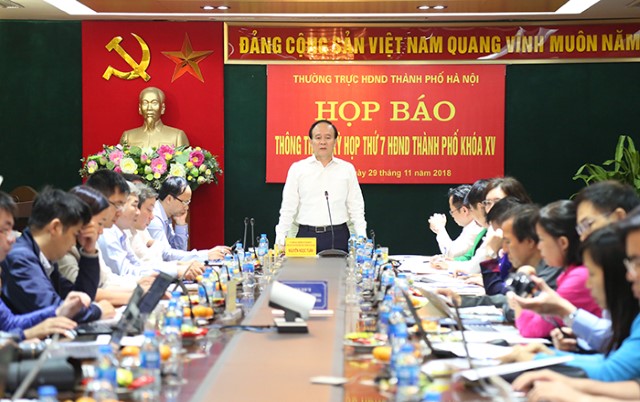 Họp báo thông tin về kỳ họp thứ 7 HĐND Thành phố