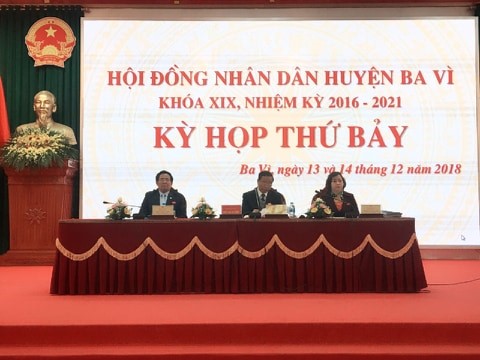 Nhìn lại hoạt động của HĐND huyện Ba Vì năm 2018 