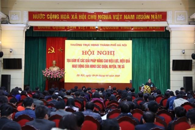 Thường trực HĐND thành phố tổ chức Hội nghị Tọa đàm các giải pháp nâng cao hoạt động công tác HĐND các quận, huyện, thị xã 