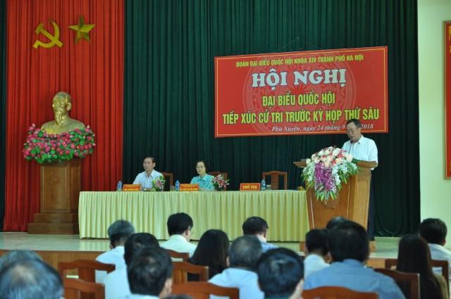 Lịch TXCT của Đoàn ĐBQH thành phố Hà Nội trước kỳ họp thứ Bảy, Quốc hội