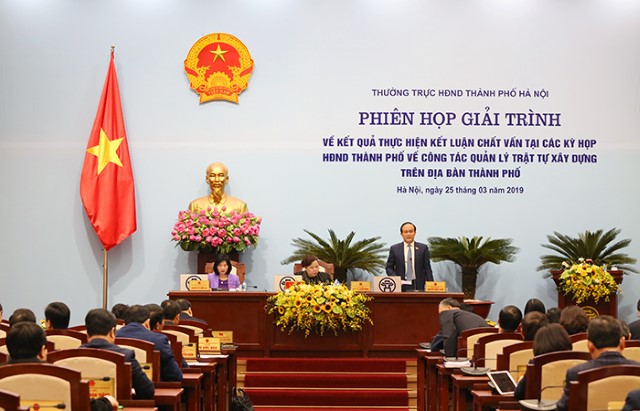 Kết luận phiên giải trình của Thường trực HĐND TP về quản lý trật tự xây dựng