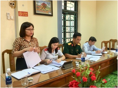 Hoài Đức: Ban Pháp chế khảo sát việc triển khai thực hiện Luật Dân quân tự vệ trên địa bàn xã Vân Côn 