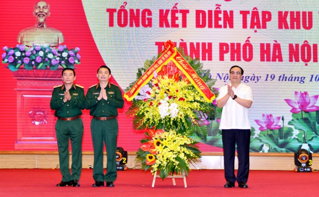 Tổng kết diễn tập khu vực phòng thủ thành phố Hà Nội năm 2019
