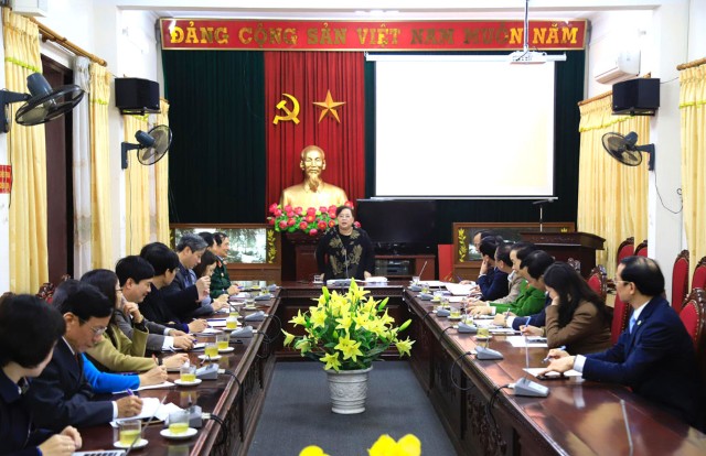 Chủ tịch HĐND TP Hà Nội Nguyễn Thị Bích Ngọc làm việc với huyện Đan Phượng