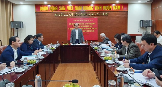 Phó Chủ tịch Thường trực HĐND TP: Kiểm tra công tác chuẩn bị Đại hội Đảng tại Đảng ủy Các khu công nghiệp và Chế xuất Hà Nội  