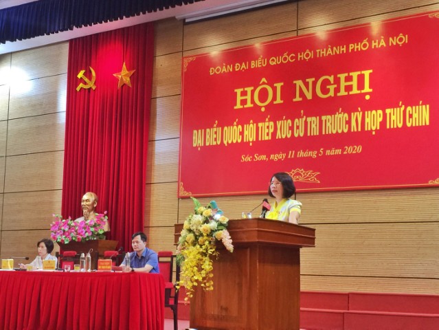 Đoàn đại biểu Quốc hội thành phố Hà Nội tiếp xúc với cử tri huyện Sóc Sơn trước kỳ họp thứ 9, Quốc hội khóa XIV