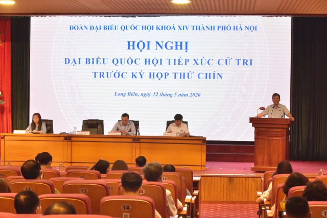 Tiếp xúc cử tri đơn vị bầu cử số 9 tại quận Long Biên và huyện Đông Anh