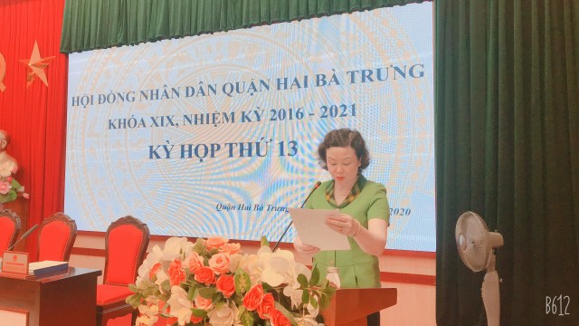 Kỳ họp thứ 13 HĐND quận Hai Bà Trưng: Quyết định chủ trương đầu tư, kế hoạch đầu tư công trung hạn