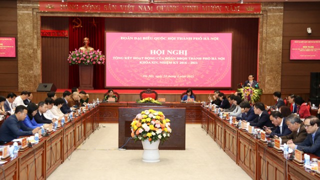 Tổng kết hoạt động Đoàn đại biểu Quốc hội thành phố Hà Nội khóa XIV, nhiệm kỳ 2016-2021
