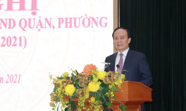 Đồng chí Nguyễn Ngọc Tuấn dự tổng kết hoạt động HĐND quận Hoàn Kiếm nhiệm kỳ 2016-2021