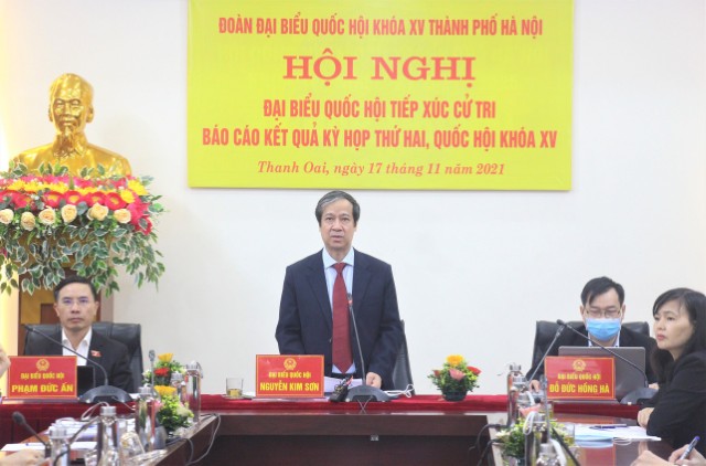 Đại biểu Quốc hội thành phố Hà Nội đơn vị bầu cử số 6 tiếp xúc cử tri  báo cáo kết quả kỳ họp thứ 2, Quốc hội khóa XV