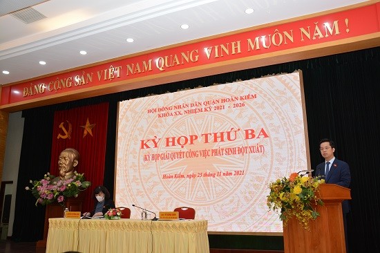 Kỳ họp thứ 3 HĐND quận Hoàn Kiếm: Điều chỉnh chủ trương đầu tư dự án “Xây dựng trường Tiểu học Võ Thị Sáu”