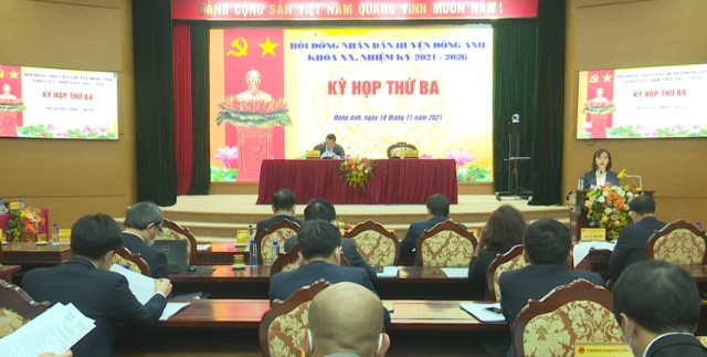 HĐND huyện Đông Anh khoá XX, nhiệm kỳ 2021-2026 tổ chức Kỳ họp thứ 3