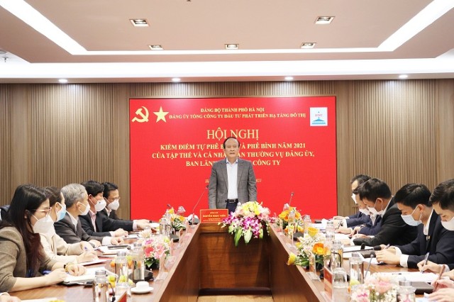 Chủ tịch HĐND Thành phố dự, chỉ đạo hội nghị kiểm điểm đối với tập thể, cá nhân Đảng uỷ, Ban Lãnh đạo Tổng Công ty Đầu tư phát triển hạ tầng đô thị