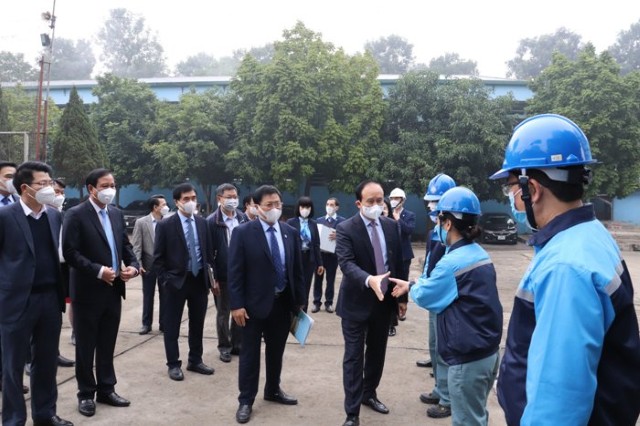 Chủ tịch HĐND TP Nguyễn Ngọc Tuấn thăm, chúc Tết Công ty TNHH MTV nước sạch Hà Nội