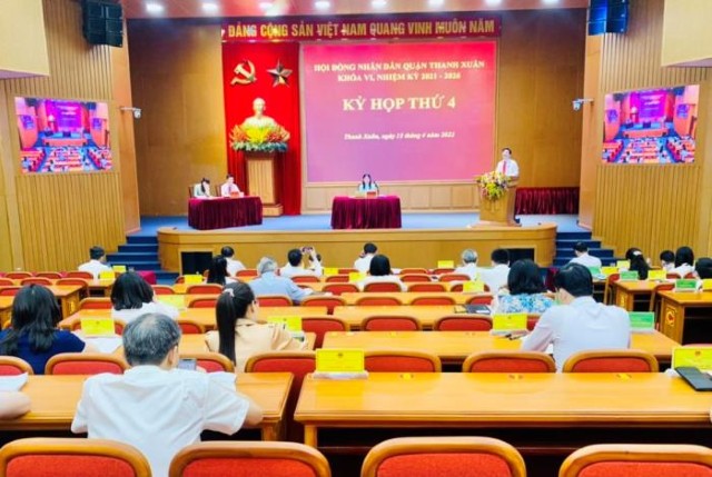 Kỳ họp thứ Tư, kỳ họp chuyên đề HĐND quận Thanh Xuân khóa VI 