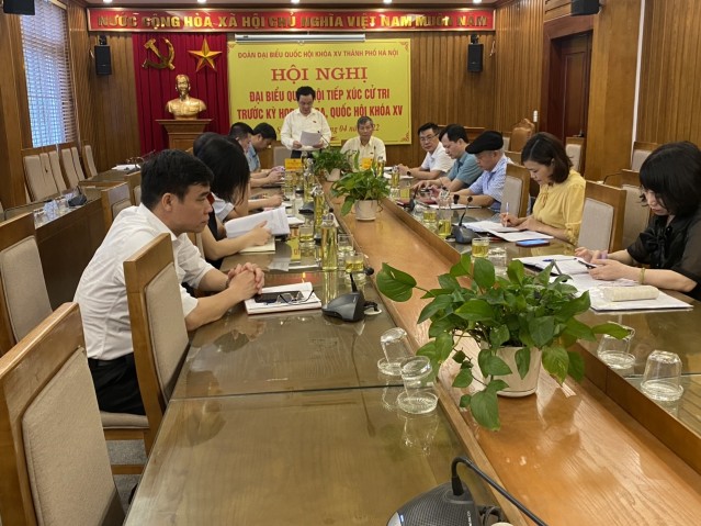 Đại biểu Quốc hội thành phố Hà Nội tiếp xúc cử tri huyện Sóc Sơn, Mê Linh