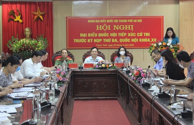 Đoàn đại biểu Quốc hội thành phố Hà Nội tiếp tục thực hiện hiệu quả công tác dân nguyện