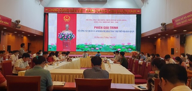 Quận Hà Đông: Phiên giải trình về công tác quản lý, kinh doanh, khai thác chợ 