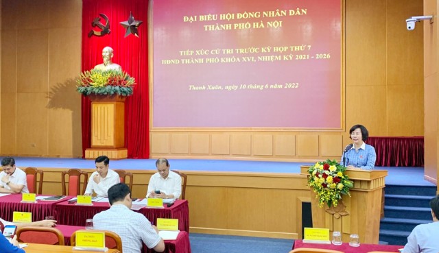 Cử tri quận Thanh Xuân kiến nghị nhiều vấn đề dân sinh 