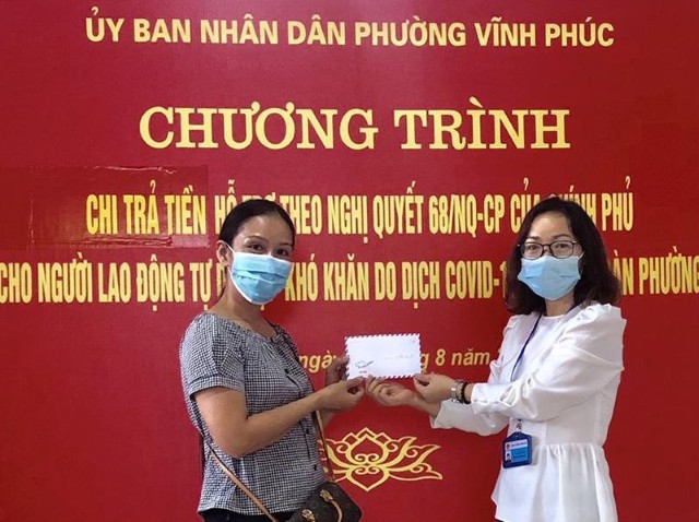 Quận Ba Đình: Hiệu quả từ thực hiện chính sách đặc thù hỗ trợ đối tượng bị ảnh hưởng do dịch Covid-19 