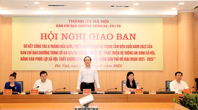 Ban Chỉ đạo Chương trình số 08-CTr/TU của Thành ủy triển khai nhiệm vụ những tháng cuối năm 2022