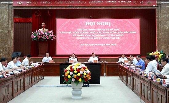 Thống nhất hoàn thành giải phóng mặt bằng đường Vành đai 4 - Vùng Thủ đô vào tháng 12-2023