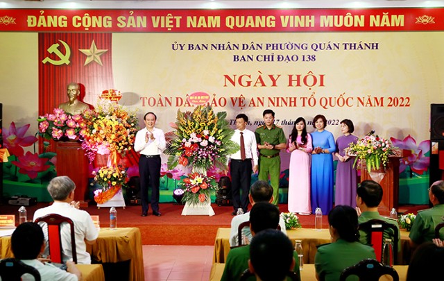 Chủ tịch HĐND Thành phố Nguyễn Ngọc Tuấn dự Ngày hội toàn dân bảo vệ An ninh Tổ quốc tại phường Quán Thánh