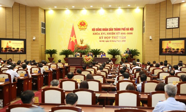 Kỳ họp thứ chín HĐND thành phố Hà Nội khai mạc ngày 12/9/2022