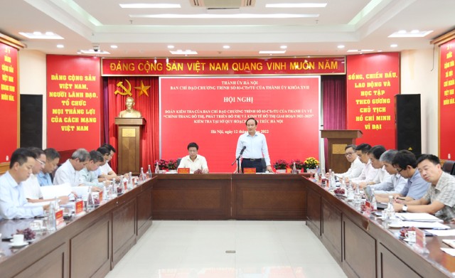 Kiểm tra việc thực hiện "Chỉnh trang đô thị, phát triển đô thị và kinh tế đô thị giai đoạn 2021-2025" tại Sở Quy hoạch Kiến trúc