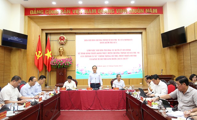 Kiểm tra việc thực hiện Chương trình 03-CTr/TU tại Quận uỷ Ba Đình