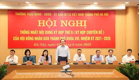 Thống nhất nội dung kỳ họp thứ chín của HĐND thành phố Hà Nội khóa XVI