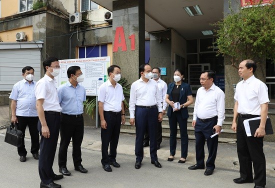 Ban Chỉ đạo Chương trình số 08-CTr/TU của Thành ủy kiểm tra tại huyện Thạch Thất