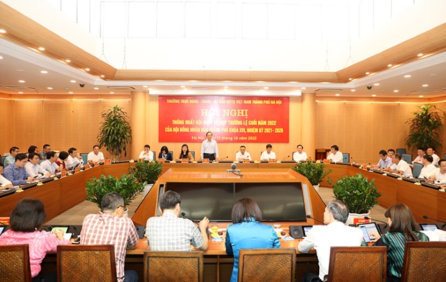 Thống nhất nội dung kỳ họp thường lệ cuối năm 2022 của HĐND Thành phố