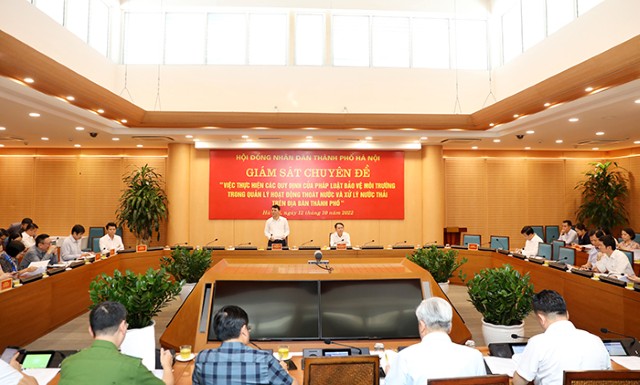 Giám sát công tác bảo vệ môi trường trong quản lý hoạt động thoát nước và xử lý nước thải 